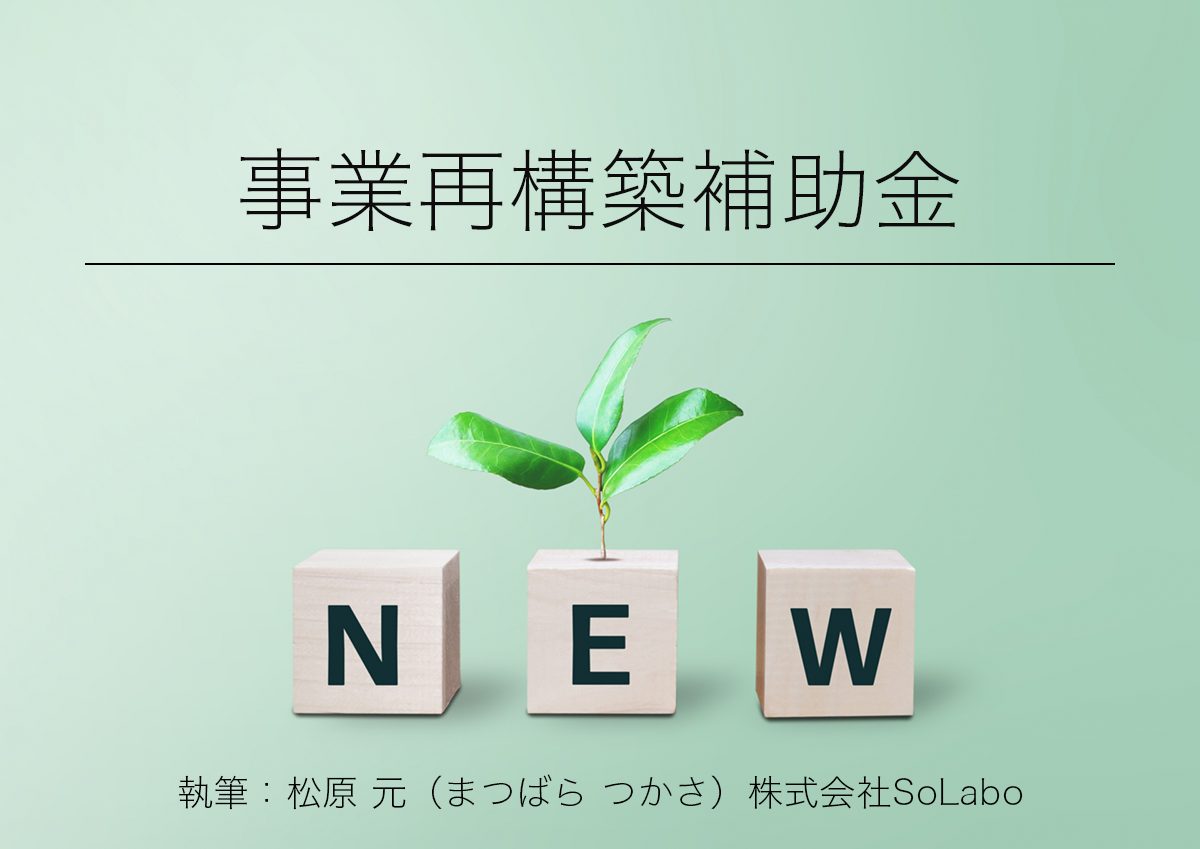 2 15正式決定 事業再構築補助金について 資金調達のプロが解説 起業 会社設立ならドリームゲート